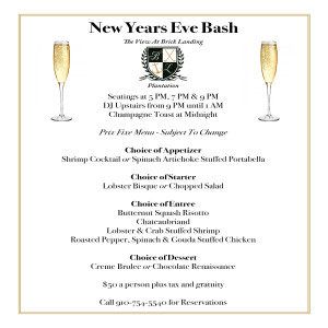 new years menu